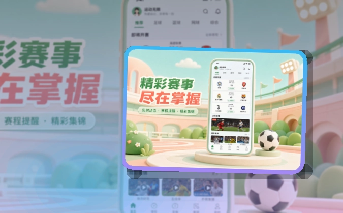 快速入口 · App下载说明 · 赛事内容随身带走界面展示